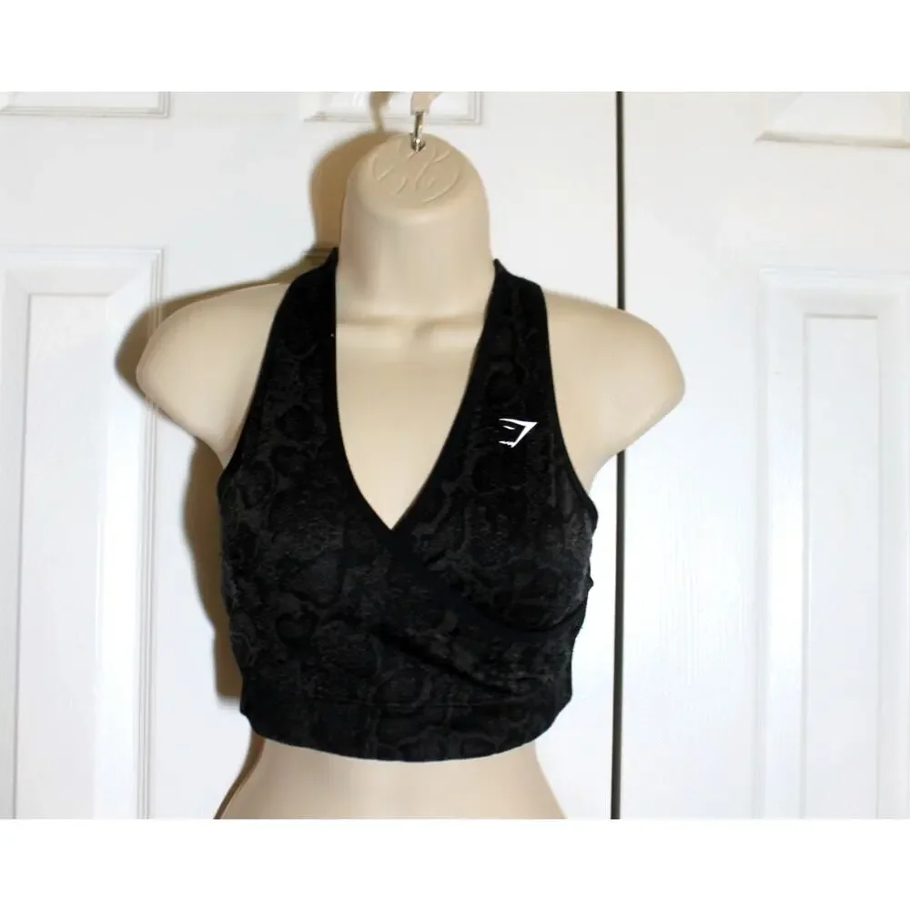 Gymshark Adapt Animal Print Seamless Sport Bra sz M